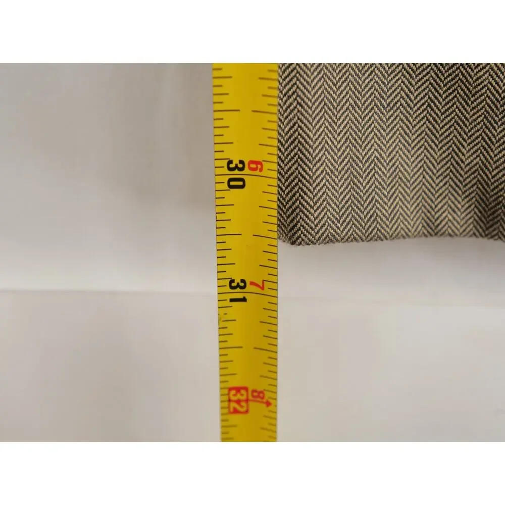 Vintage NWT Polo Ralph Lauren Herringbone Pant 32x30 Pleated Cuffed Cotton Brown